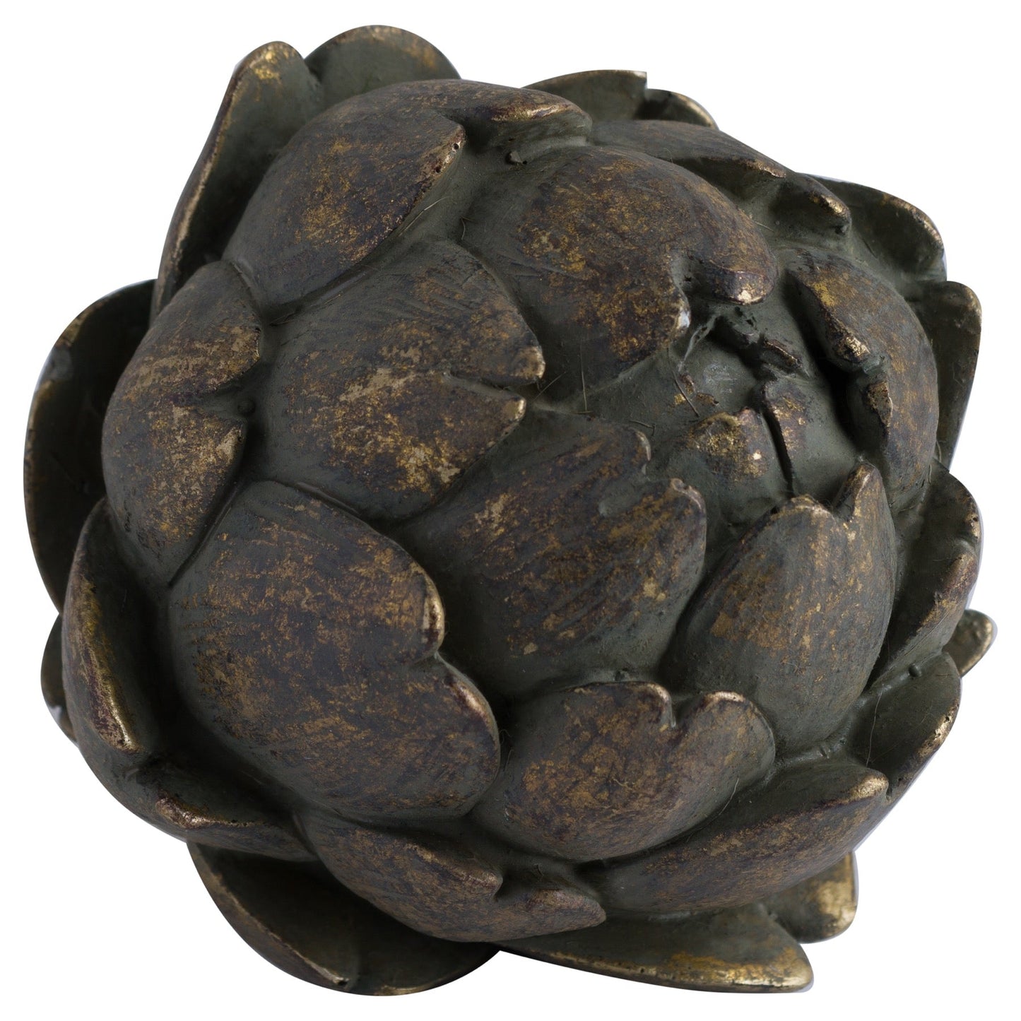 antique bronze artichoke from front