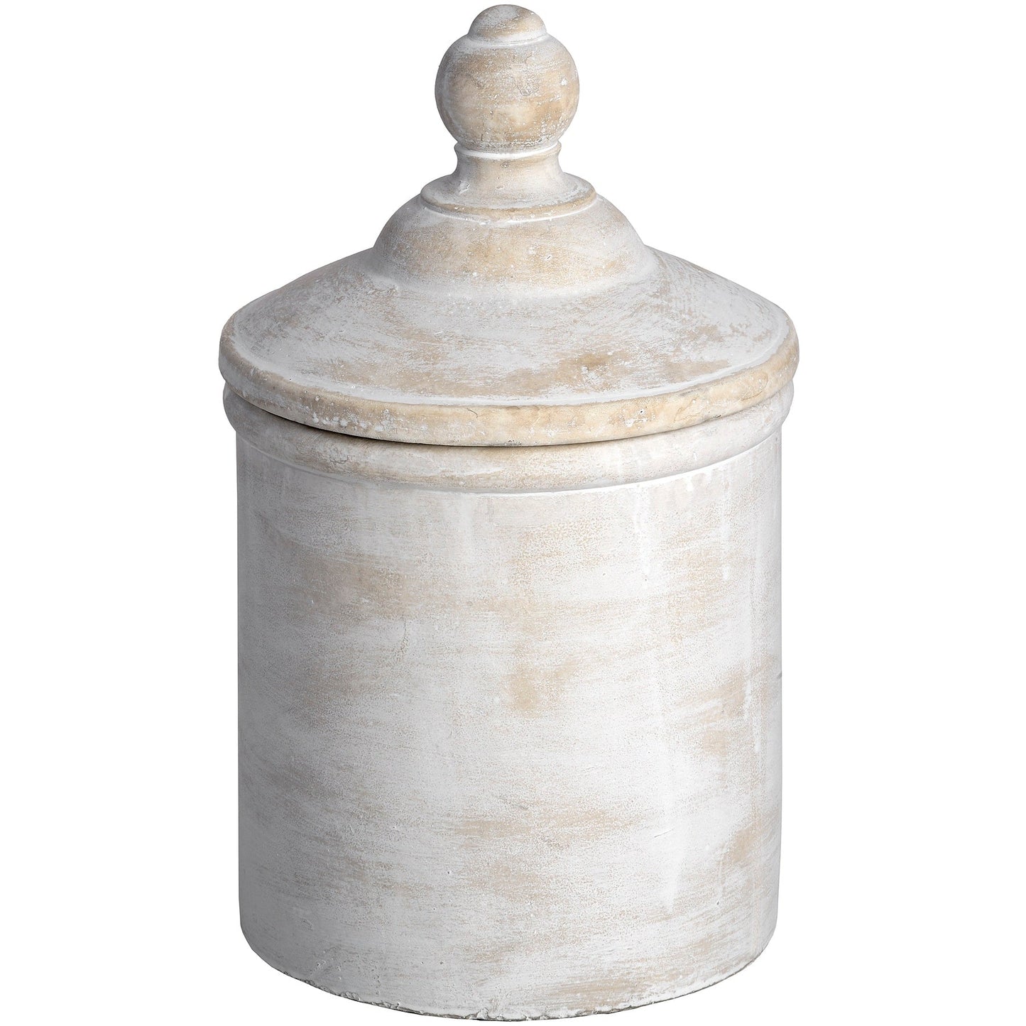 Antique White Cannister Large