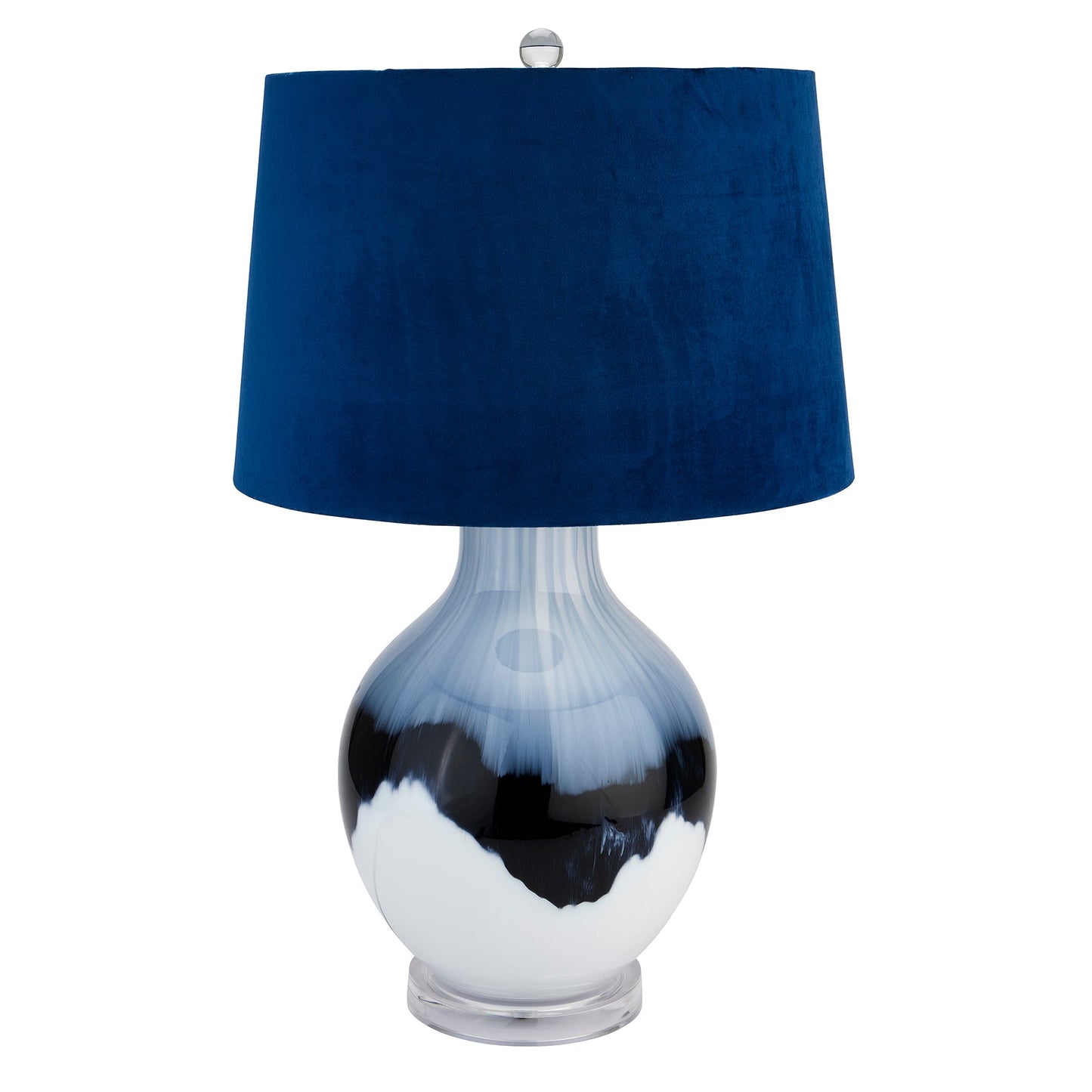 hand-dipped glass table lamp