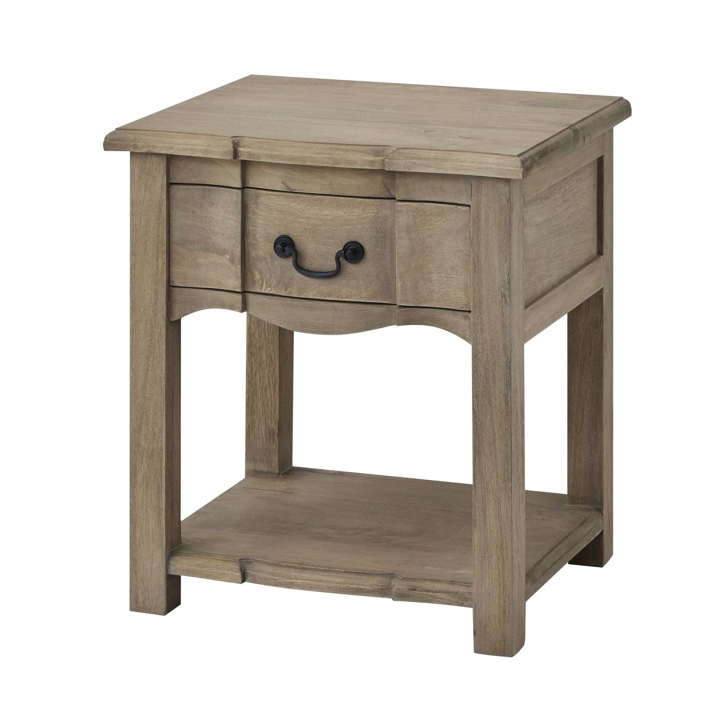 Wood side table