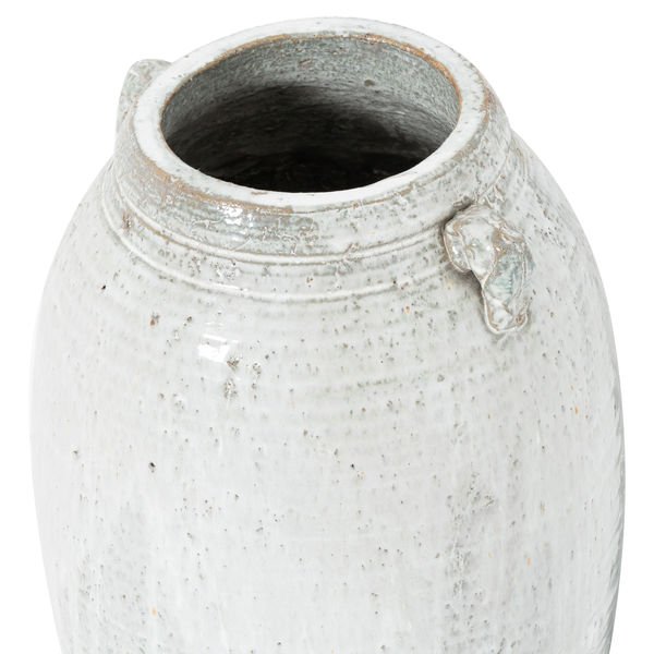 close up of small vase top