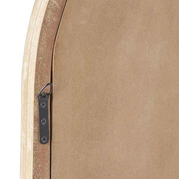 hooks to the back of arched window pane mirror