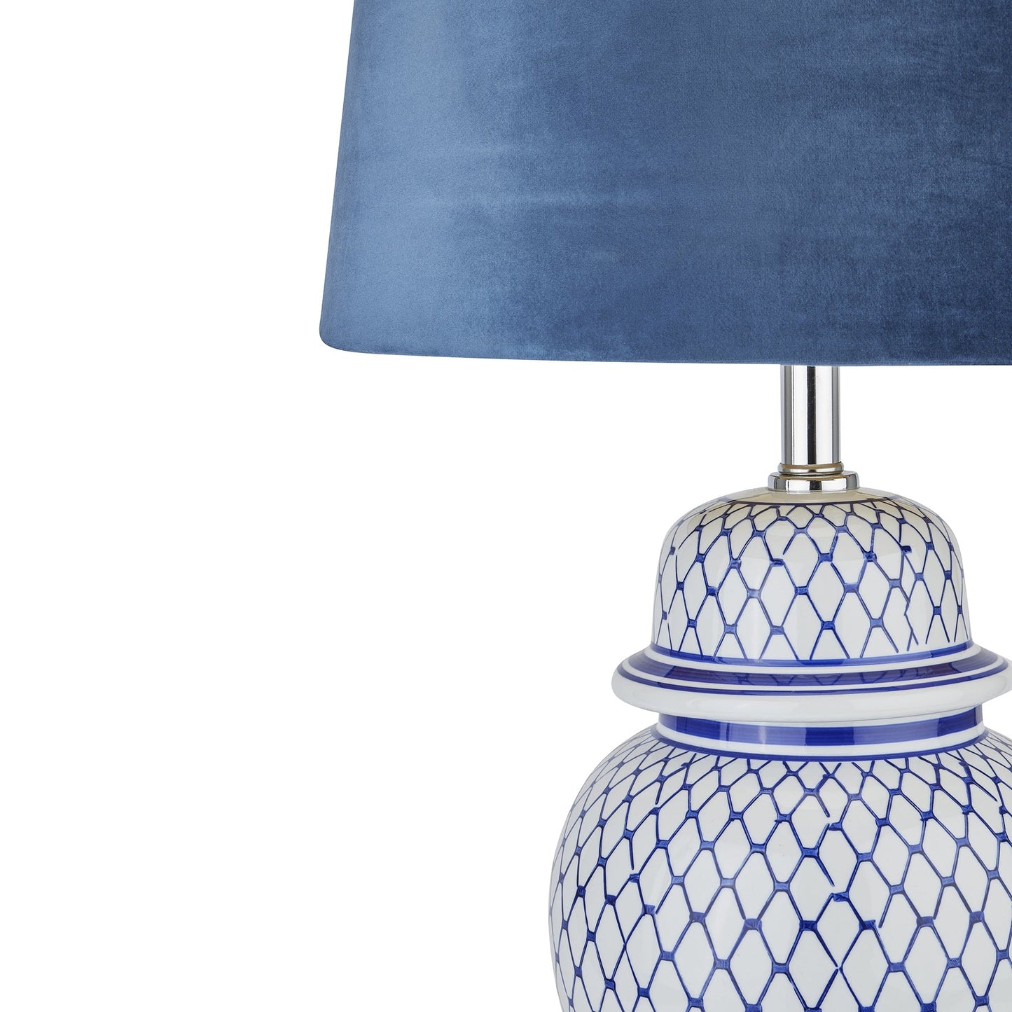 Bosworth White & Blue Table Lamp