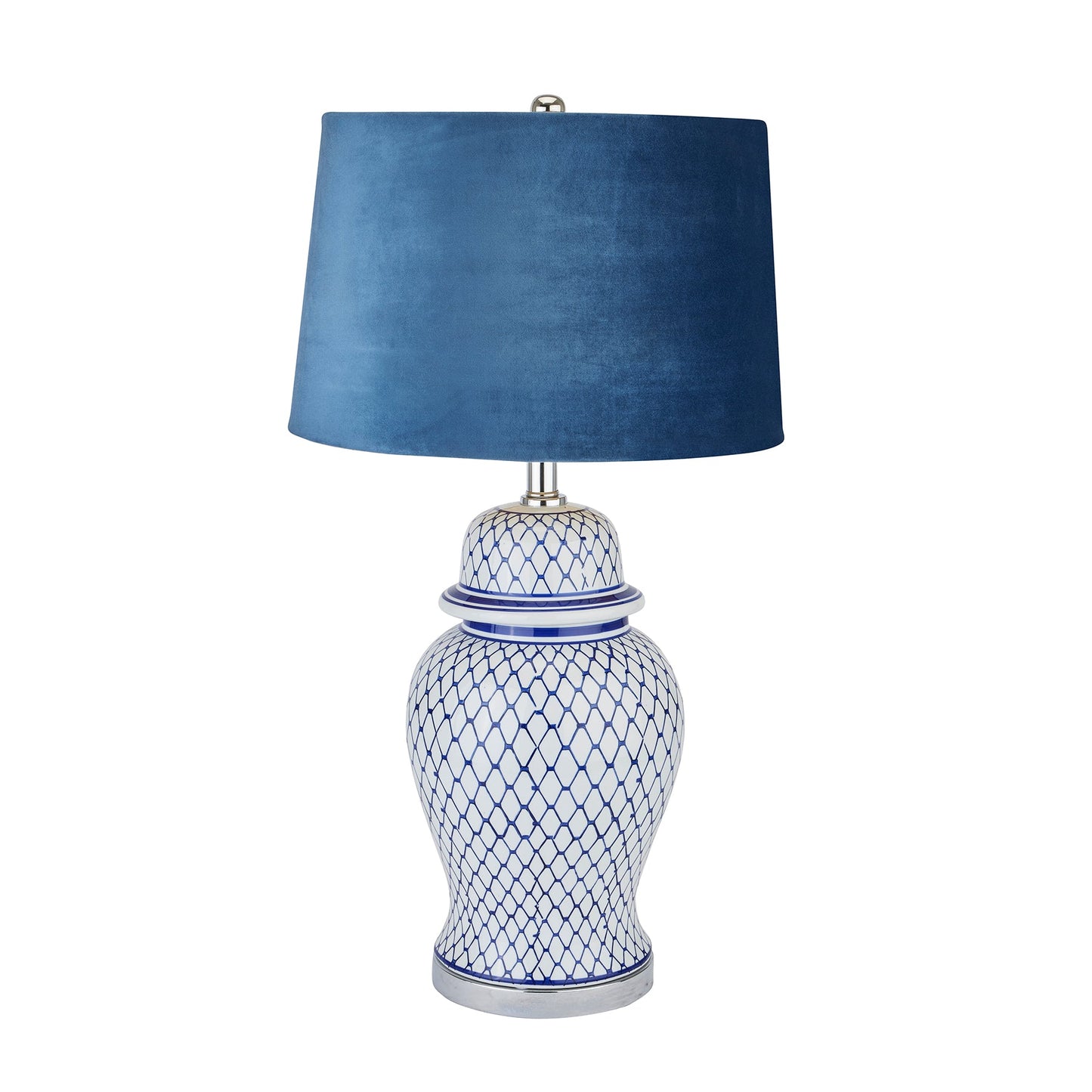 Bosworth White & Blue Table Lamp
