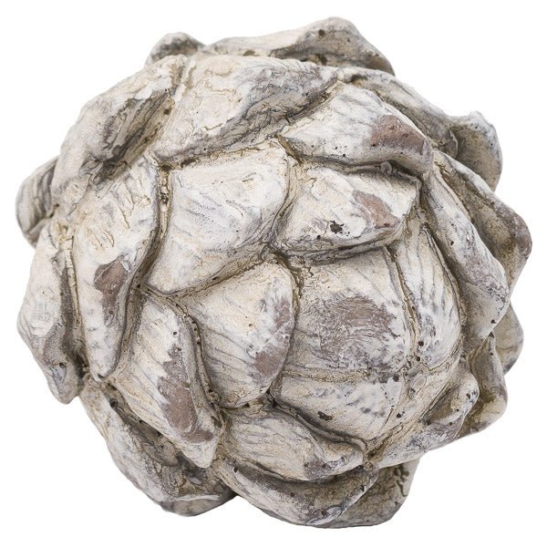 Decorative Artichoke in Antique White | 3 Sizes