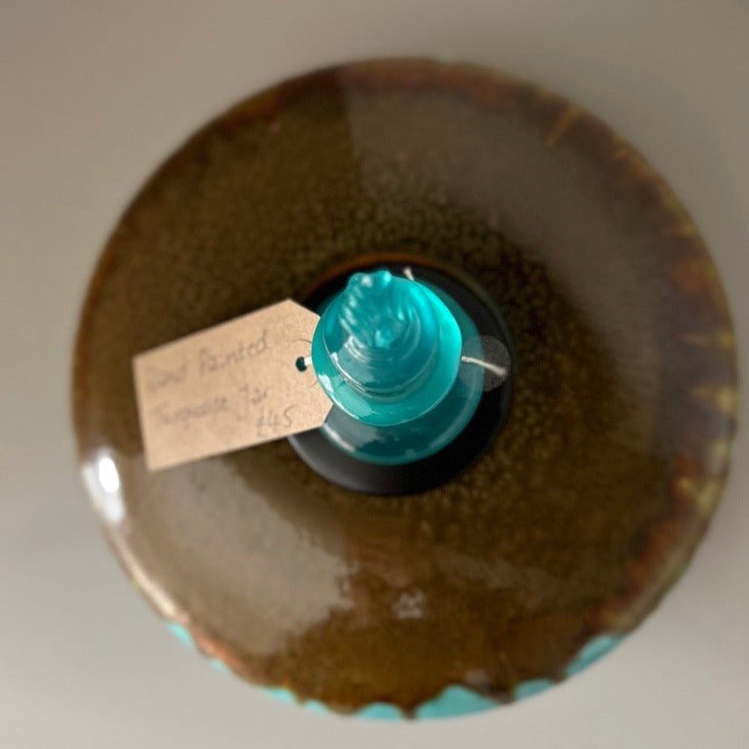 Handpainted Decorative Jar with Lid