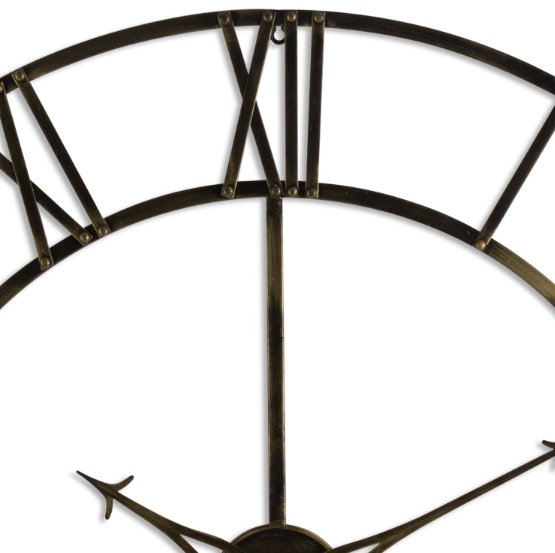 Large Antique Brass Large Skeleton Clock.