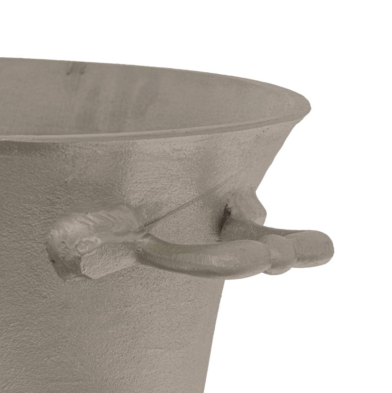 Large Champagne Cooler in Antique Pewter