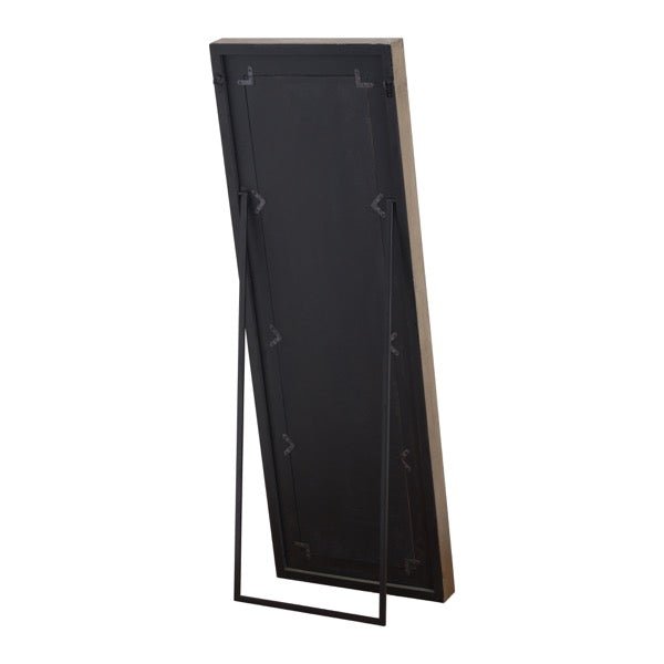 back of the mirror showing the stand