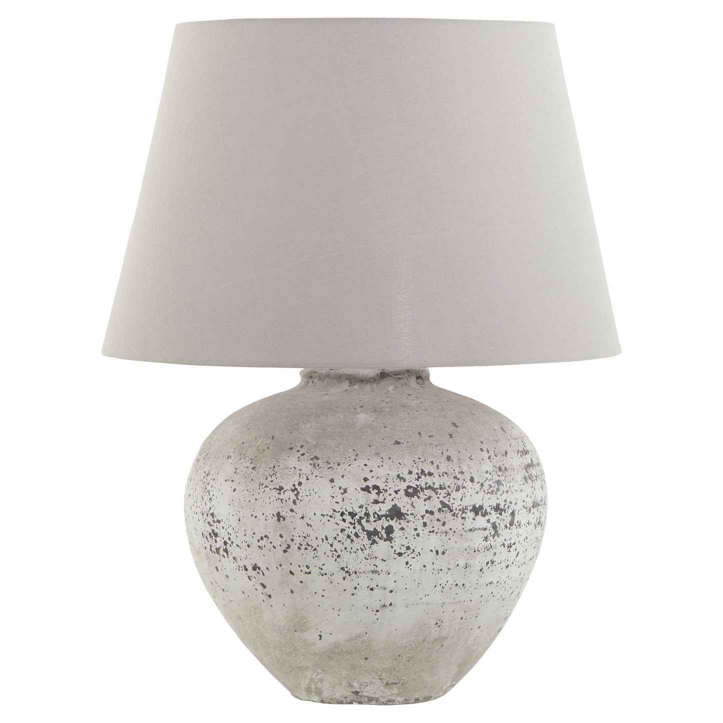 stone table lamp with linen shade