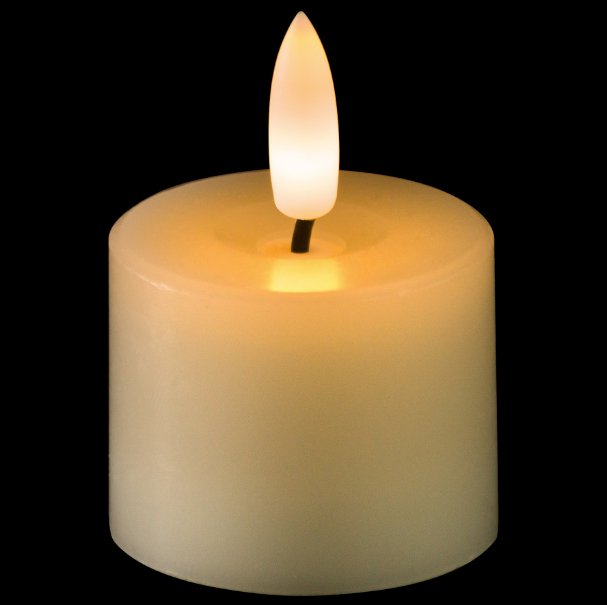 Set of 6 Natural Glow LED Tealights