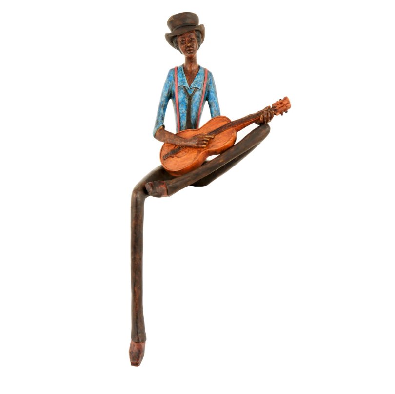 Strings Player Sitting Figurine