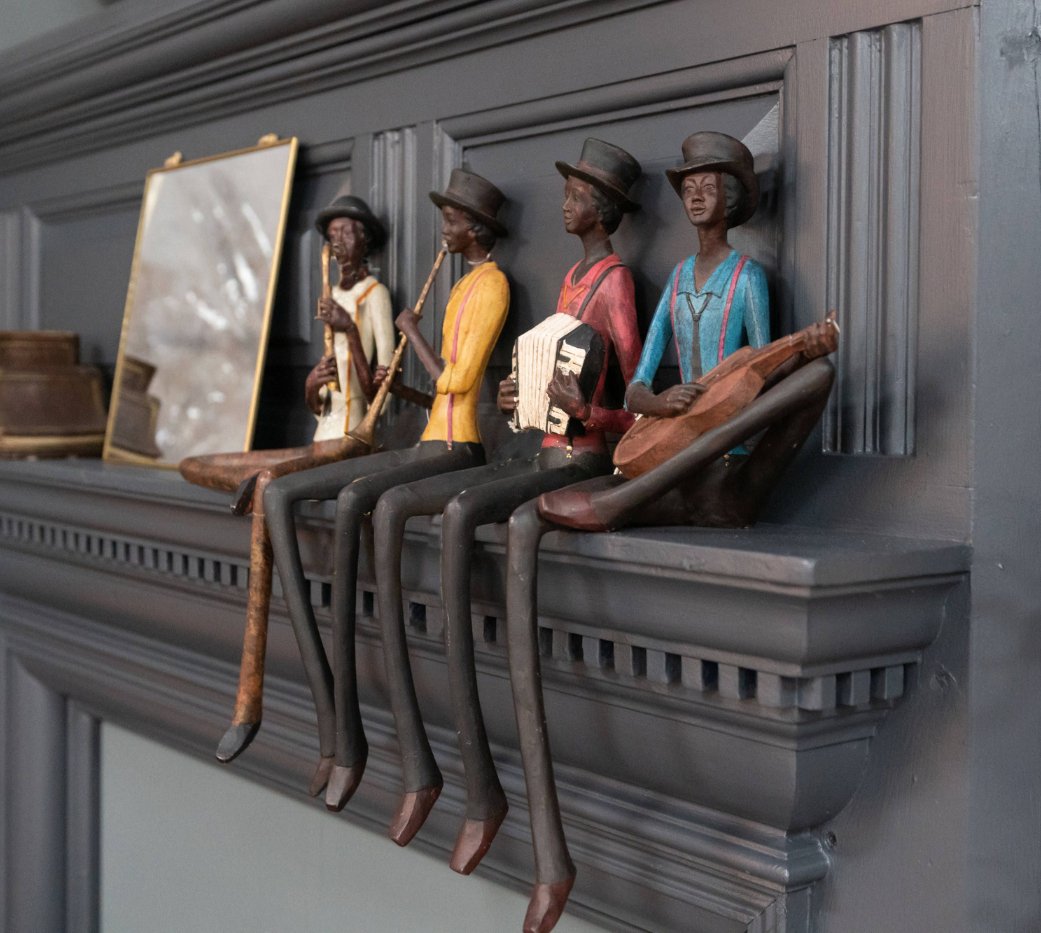 Strings Player Sitting Figurine