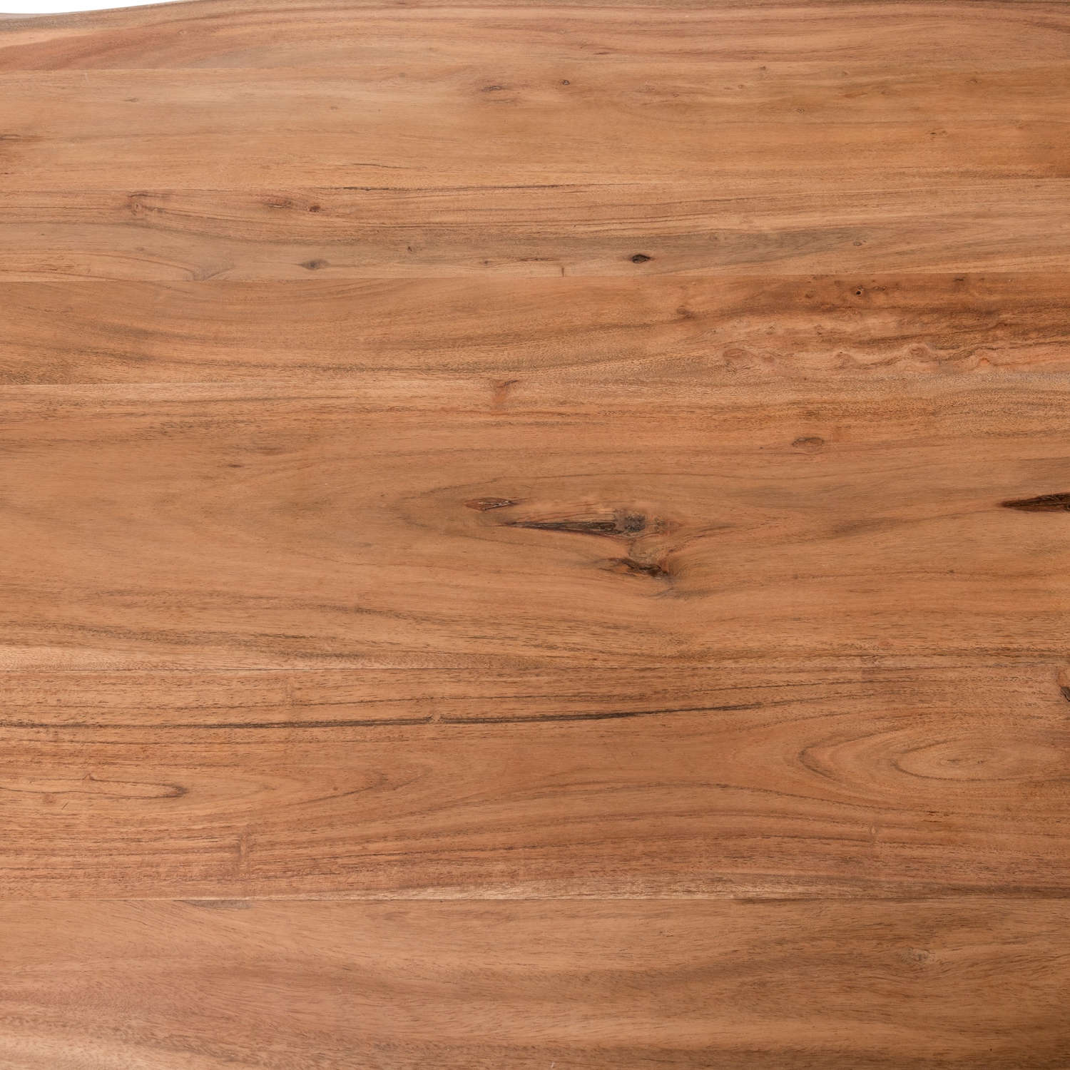 close up wood grain of live edge dining table