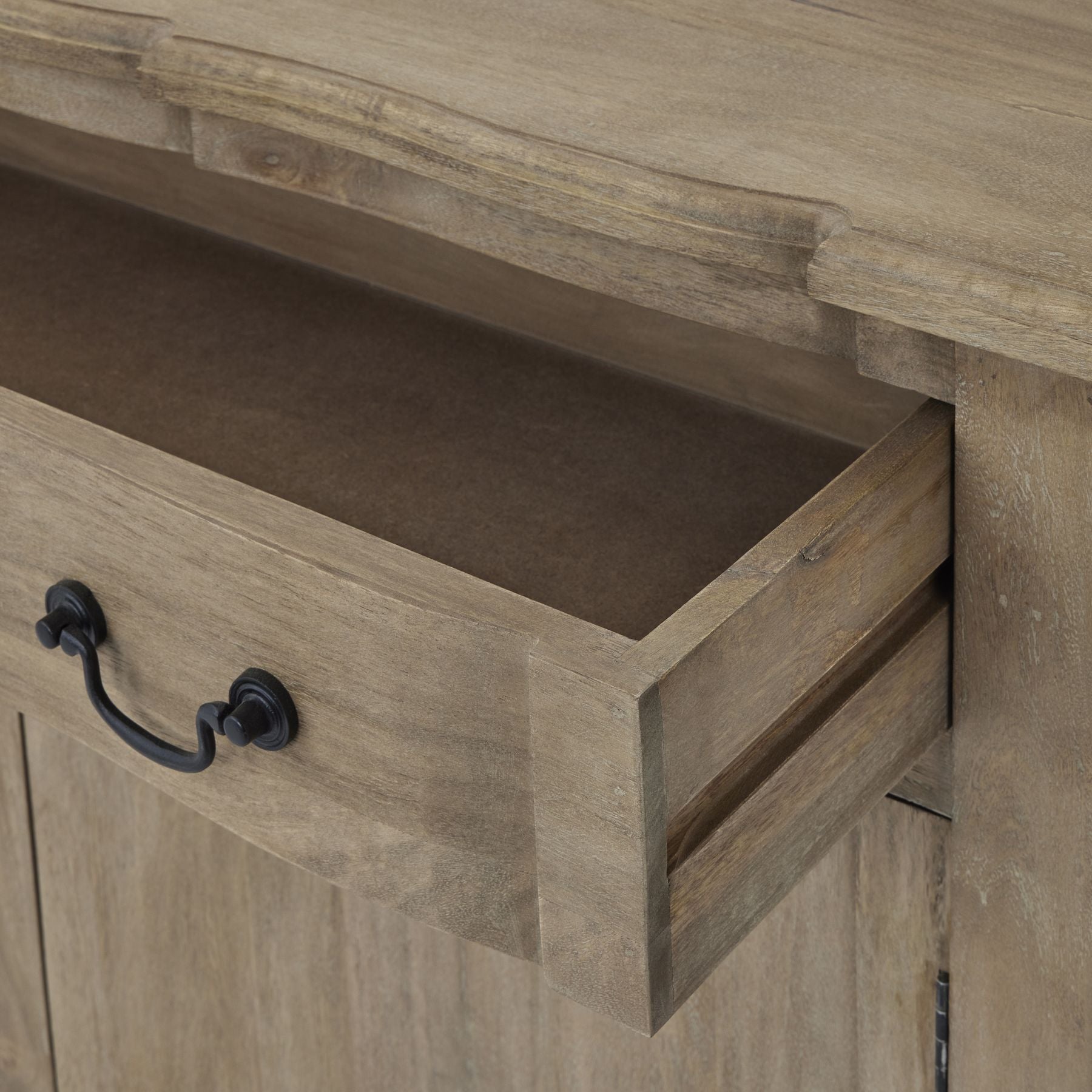 open drawer of the small sideboard, Cotswold furniture