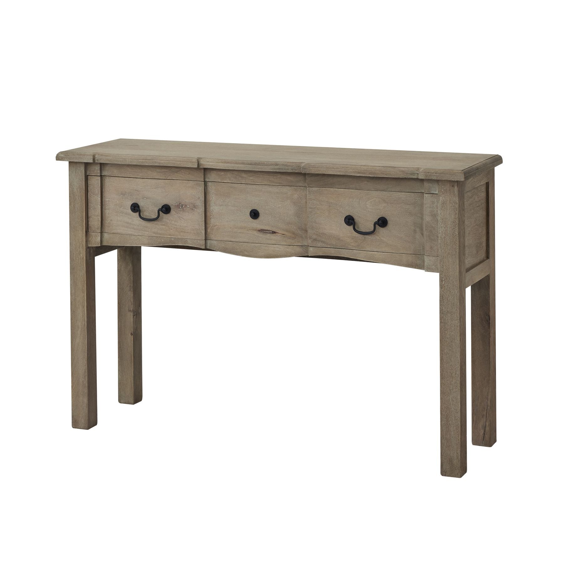wood console table