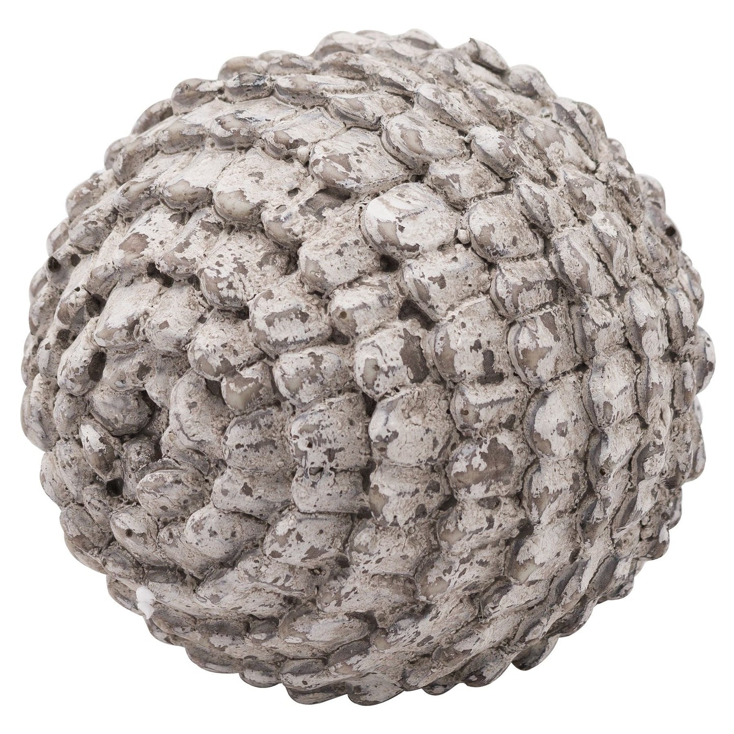 Aged stone effect decorative sphere
