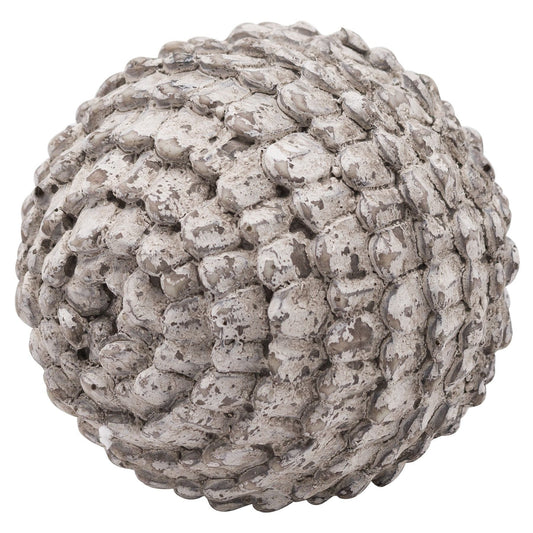 Aged stone effect decorative sphere