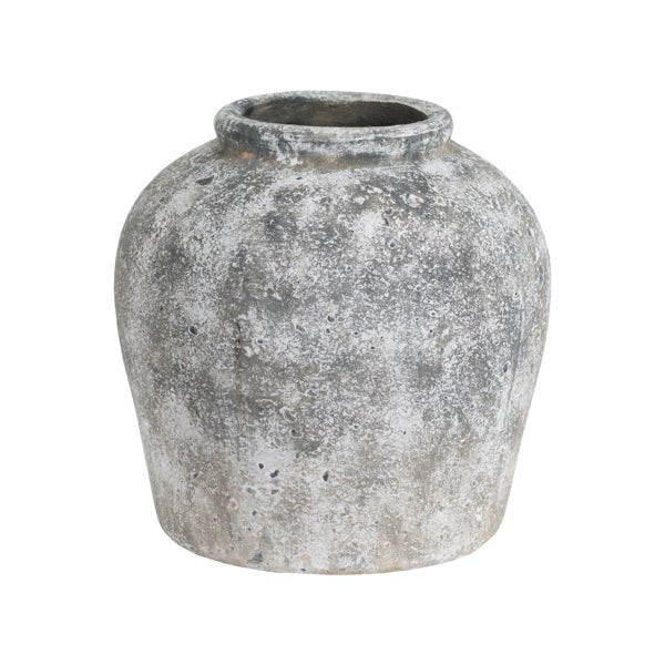 Small aged stone vase
