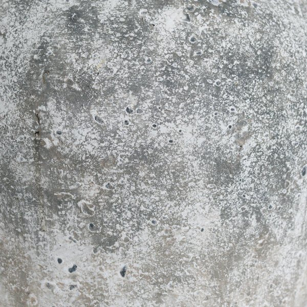 Close up of texture of aged stone vase