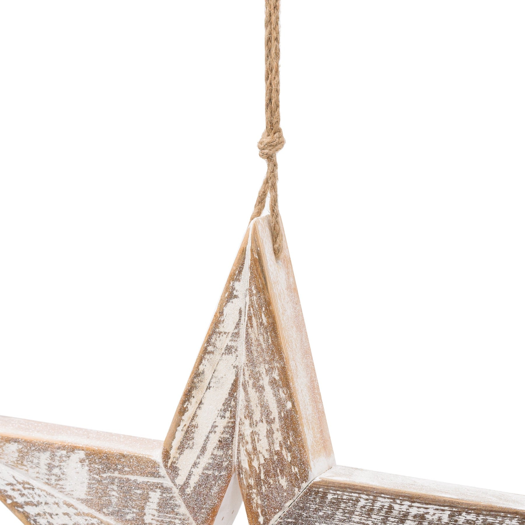 large wooden star decoration
