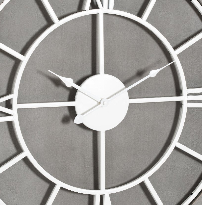Beckley Grey Round Wall Clock.