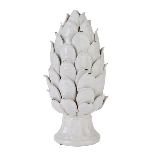 Large Ivory Artichoke Decor