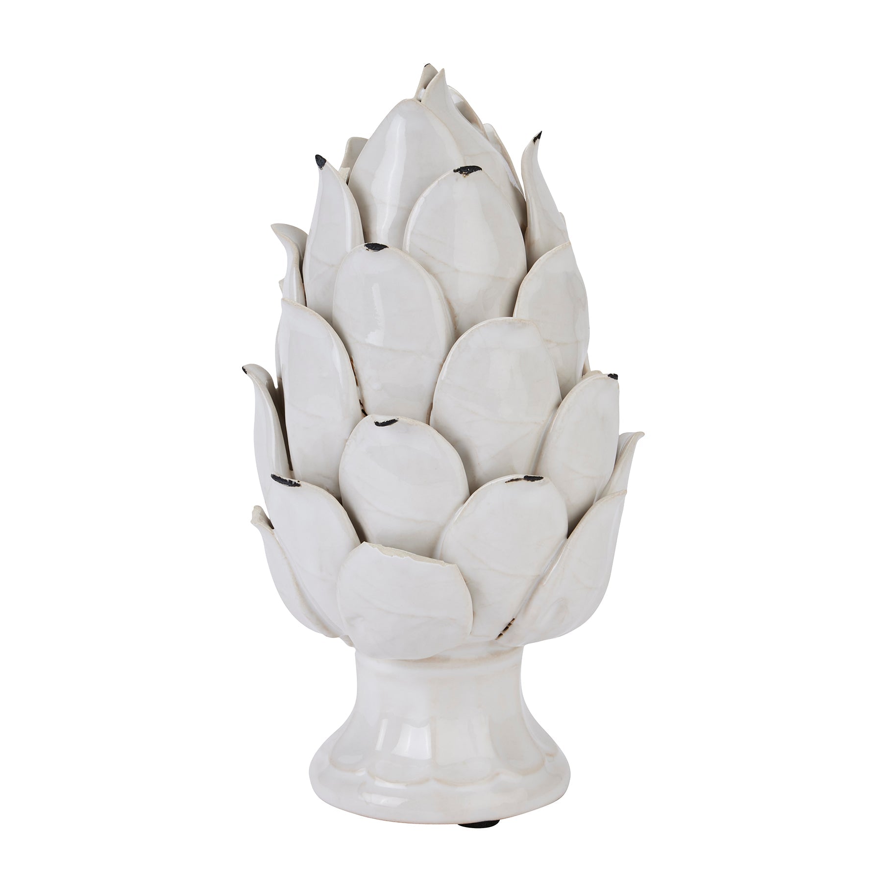 Small Ivory Artichoke decoration