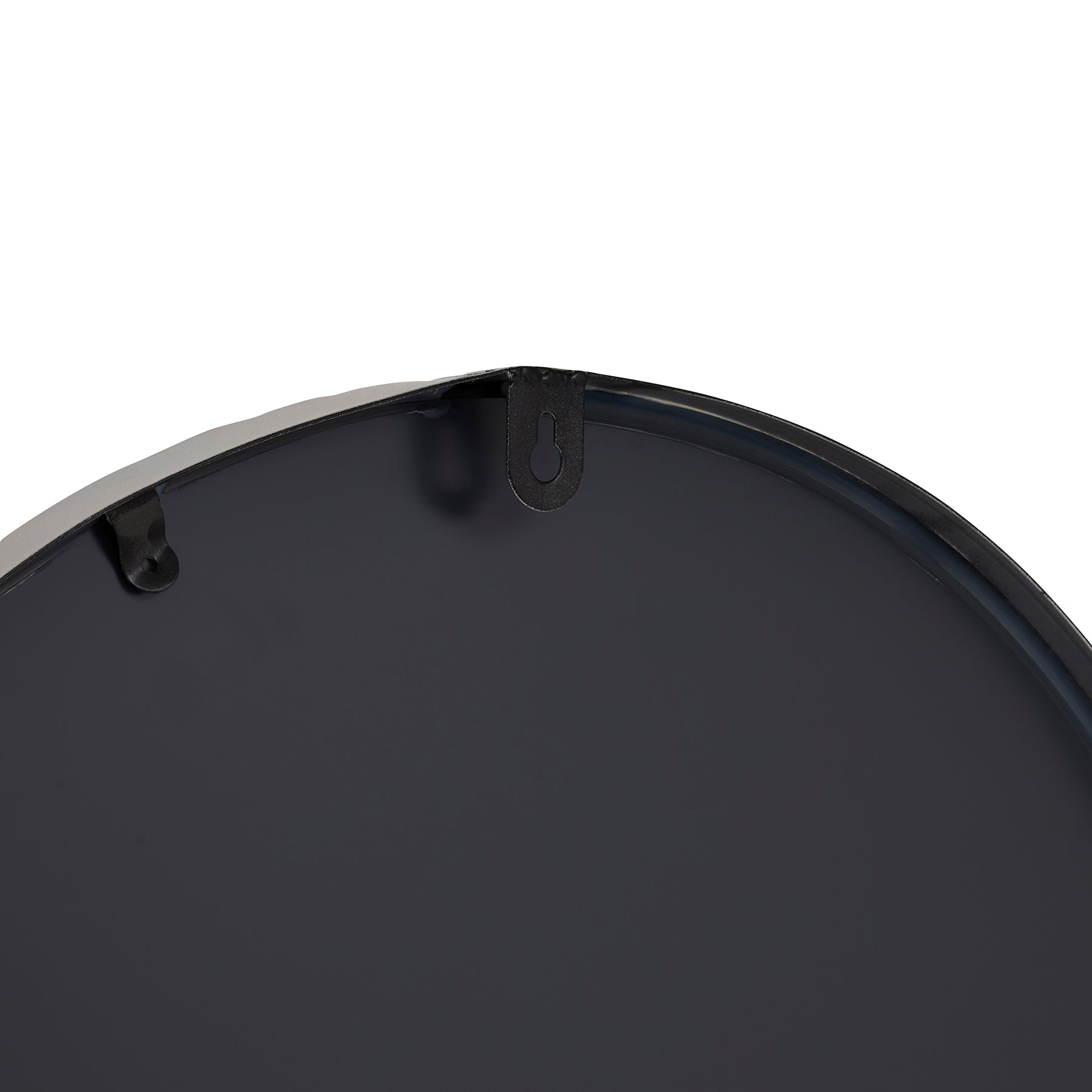 hanging hook to the back of the mirror wall clock