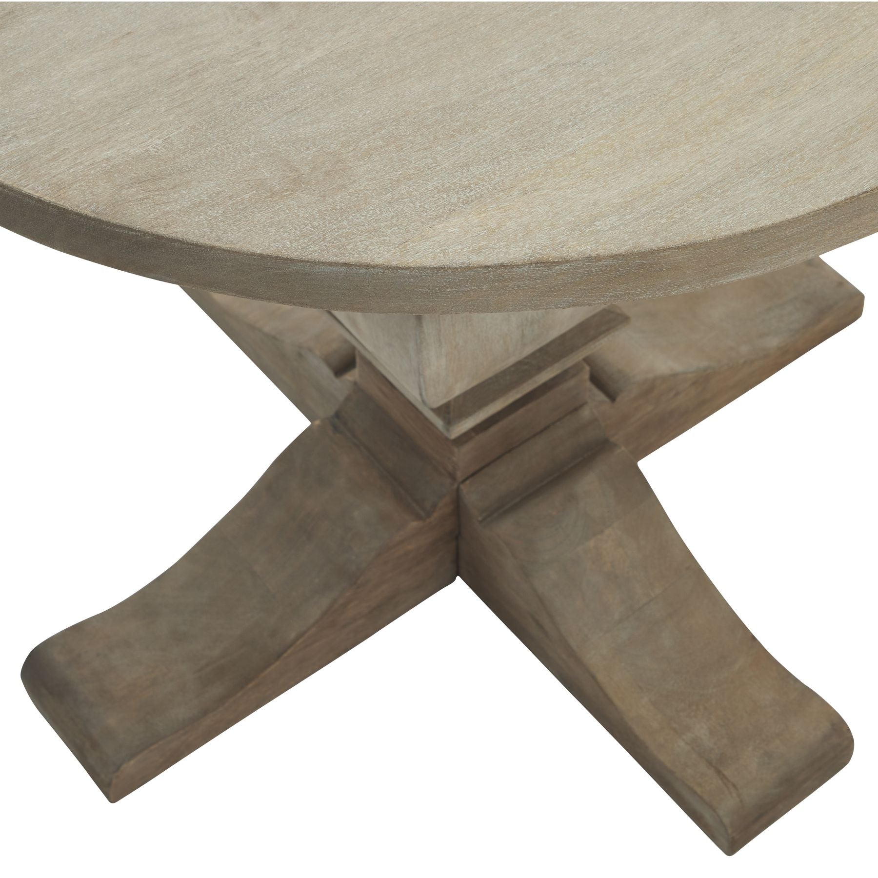 top detail on round side table