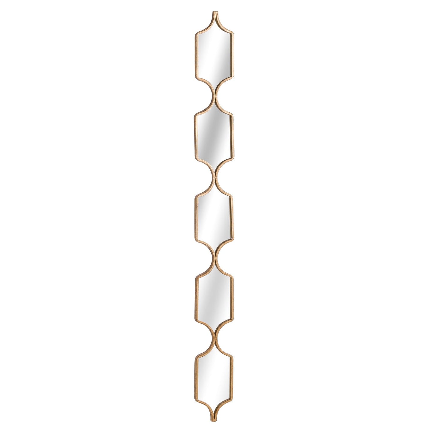 gold square hanging mirror