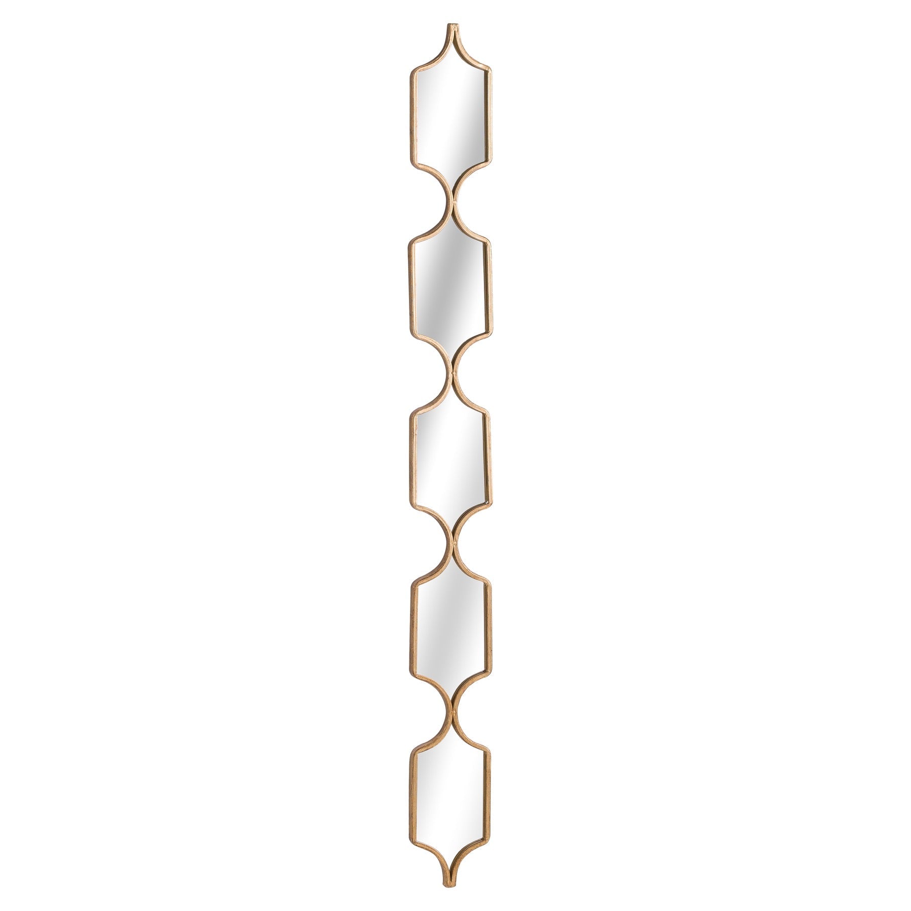 gold square hanging mirror